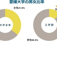 愛媛大学の男女比率