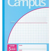 キャンパスノート（用途別・5mm方眼罫・10mm実線入り・青）