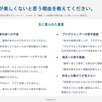 「情報I」の授業が楽しくないと思う理由