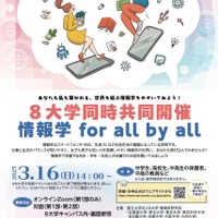 8大学同時共同開催　情報学 for all by all