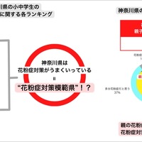 花粉症対策がうまくいっていると推察される神奈川県