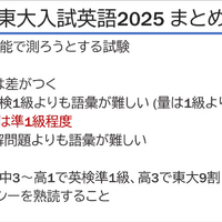 東大入試英語2025　まとめ