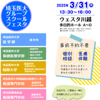 埼玉医大、医療体験フェスタ3/31…小中高生対象