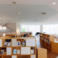 3階のBookカフェ「Soleil」から神戸の街並みと海を一望できる