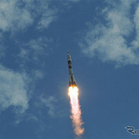 星出宇宙飛行士らの搭乗するソユーズTMA-05M宇宙船（31S）宇宙船の打上げ
