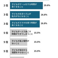夏休みの過ごし方の悩みランキング