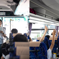 参加者全員の健康状態をチェック。全員「元気！」