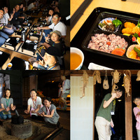おいしいお弁当をいただいた後は、家屋内を自由に見学。囲炉裏を囲んだり、展示資料を読んだり、昔の暮らしについて親子で会話が弾んでいた