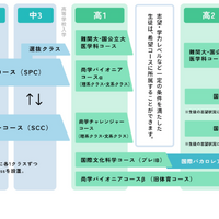 さまざまな希望進路に対応するコース選択制