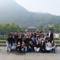中国での修学旅行のようす