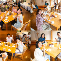 皆すっかり打ち解けたようすのディナータイム