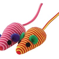 実物展示（一例）：ねずみのおもちゃ（ネコ用おもちゃ画像提供：ペティオ）