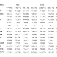 2024年の中学生・高校生の第一子の年間子育て費用
