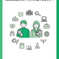 パンフレット表紙「令和8年度岡山県立高等学校に入学を希望する皆さんへ」