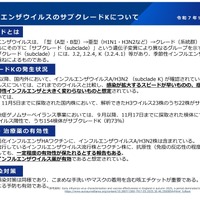 インフルエンザウイルスのサブグレードについて
