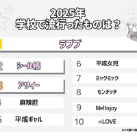2025年学校で流行ったものは？