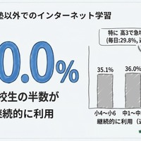 学校や塾以外でのインターネット学習