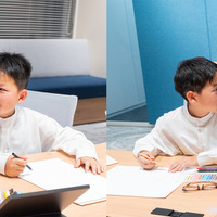 親子でお互いの目をじっくり観察