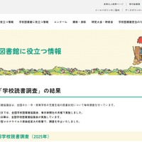 「学校読書調査」の結果