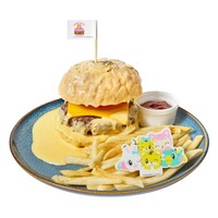 チーズメルトバーガー＆Shimajiro　(c) Benesse Corporation 1988-2026 / しまじろう