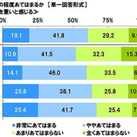 自身の考えや状況にどの程度あてはまるか