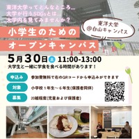 東洋大、小学生向けオープンキャンパス…SDGs模擬授業や学食体験
