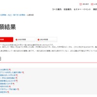 2026年度の私立大学の一般入試の出願結果