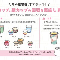 紙コップ・紙カップを回収します
