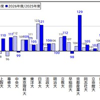 主要私立大学 志願状況概況