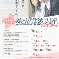 2027年度群馬県公立高校入試スケジュール