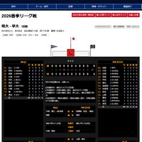 2026春季リーグ戦 明大ー早大1回戦