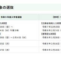 令和9年度東京都立高等学校入学者選抜「海外帰国生徒対象の選抜」