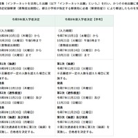 一般枠募集の日程・内容