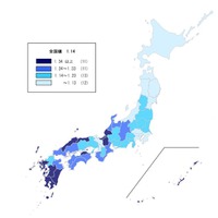 都道府県別にみた合計特殊出生率