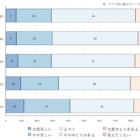 思春期の子供のいる家庭の主観的経済状況