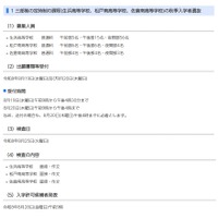 三部制の定時制の課程（生浜高等学校、松戸南高等学校、佐倉南高等学校）の秋季入学者選抜