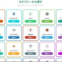 カテゴリー検索の画面