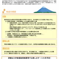 特別選抜の制度の概要