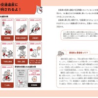 2026年4月に導入された、青切符の対象となる違反の例を掲載