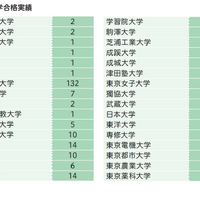 主要大学合格実績