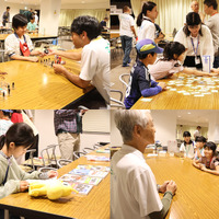 資料を読んだり、エコ×エネかるたや発電実験を楽しんだり、質問をしたり。思い思いに交流しながら1日目を締めくくった