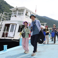 銀山平の船着き場に到着！