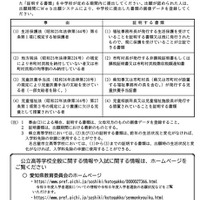 リーフレット「令和9年度愛知県公立高等学校をめざす皆さんへ」