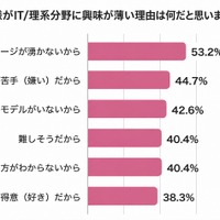 お子様がIT／理系分野に興味が薄い理由は何だと思いますか