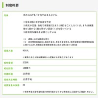 中学校進学支援金制度の概要