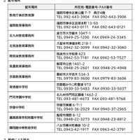 令和9年度福岡県立中学校および中等教育学校 募集要項・願書の配布について