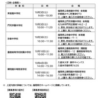 募集要項説明会について