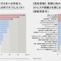 中学受験は「スケジュール管理」、高校受験は「費用」の負担が最多