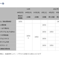 大会スケジュール