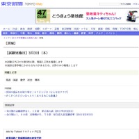 東京新聞　2011年首都圏公立高校入試　茨城